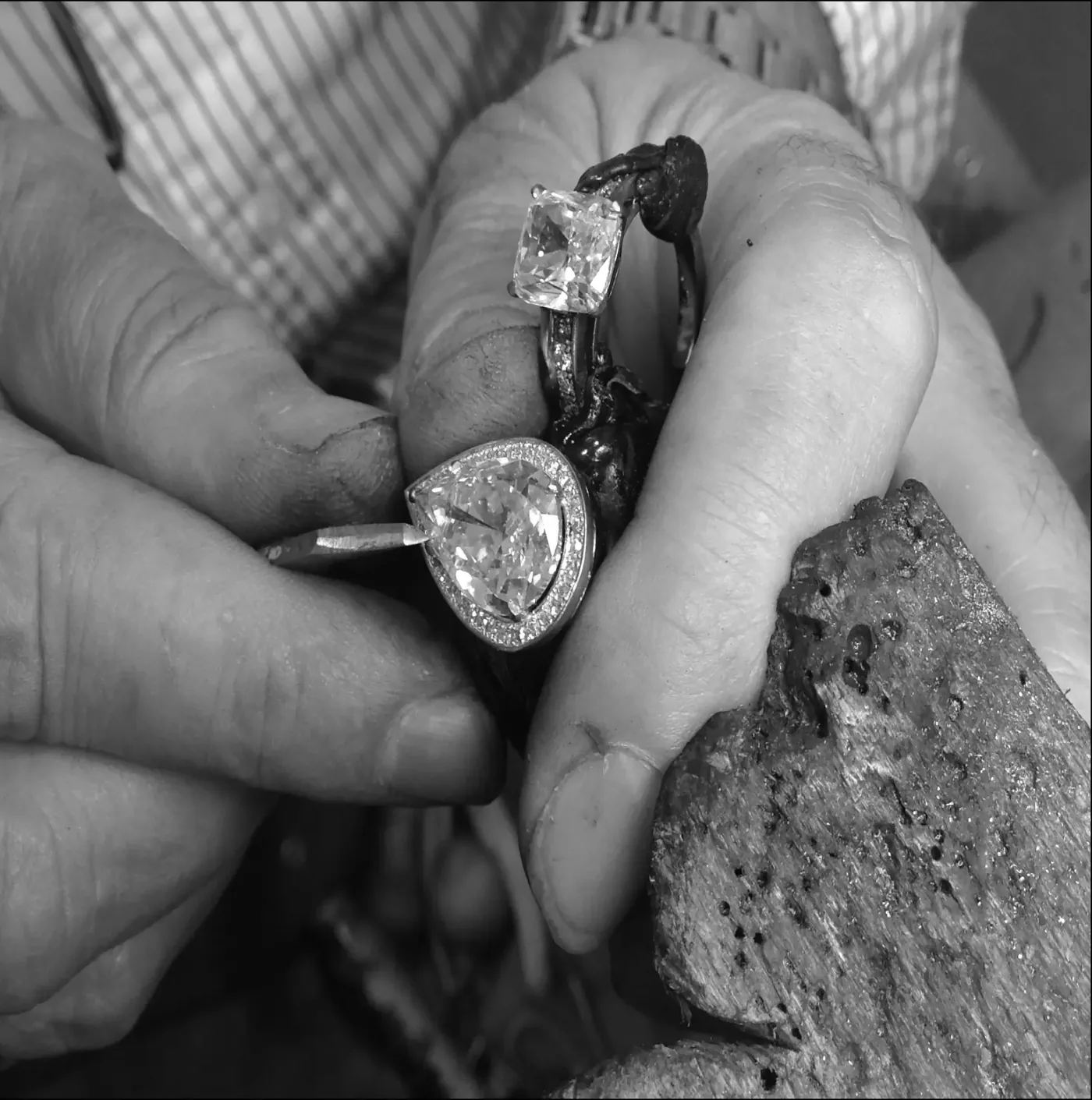 Jean-Charles Pellegrino in his workshop